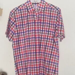 Bugatchi Men's Vibrant Plaid Button-Down Shirt